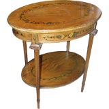 19th C Satinwood Side Table