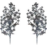 Hand Wrought Italian Iron Prickets Or Wall Sconces