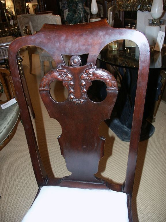Set of Six Mahogany Irish Dining Chairs
