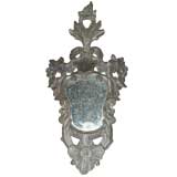 Antique Small Crusty Italian Mirror