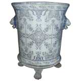 French Enamel Garden Pot