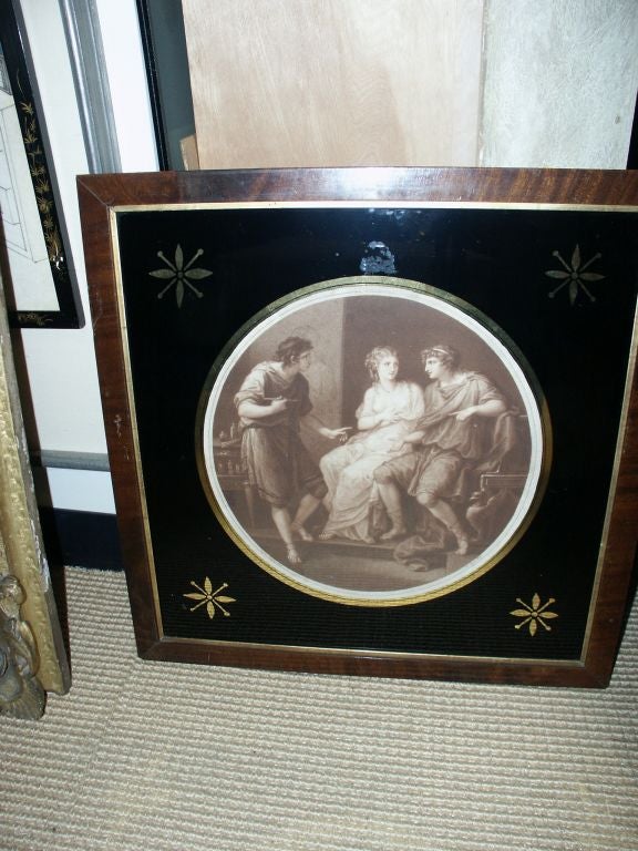 18th Century and Earlier Pair of Thomas Burke Mezzotints egraved after  Angelica Kauffman