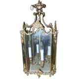 Gilt Bronze and Brass French  Lantern