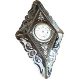 Vintage Great Early 20th C Venetian Mirrored Clock