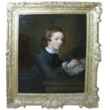 18th C French Painting of a Young Man 18th C French Painting of a Young Man