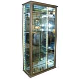 Antique Small Wall Mount Bronze Display Case