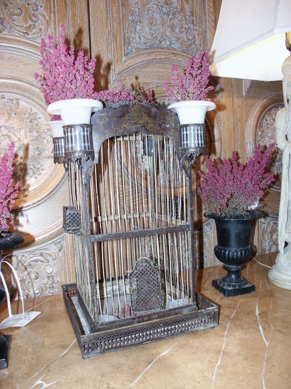 French Tole Birdcage For Sale