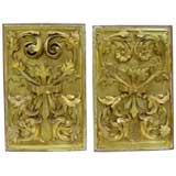 Pair of Giltwood Wall Fragments