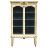 Massive Italian Painted and Parcel Gilt Display Case