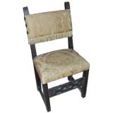 Antique Baroque Walnut Upholstered Side Chair