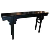 Classic Asian Altar Table In Black