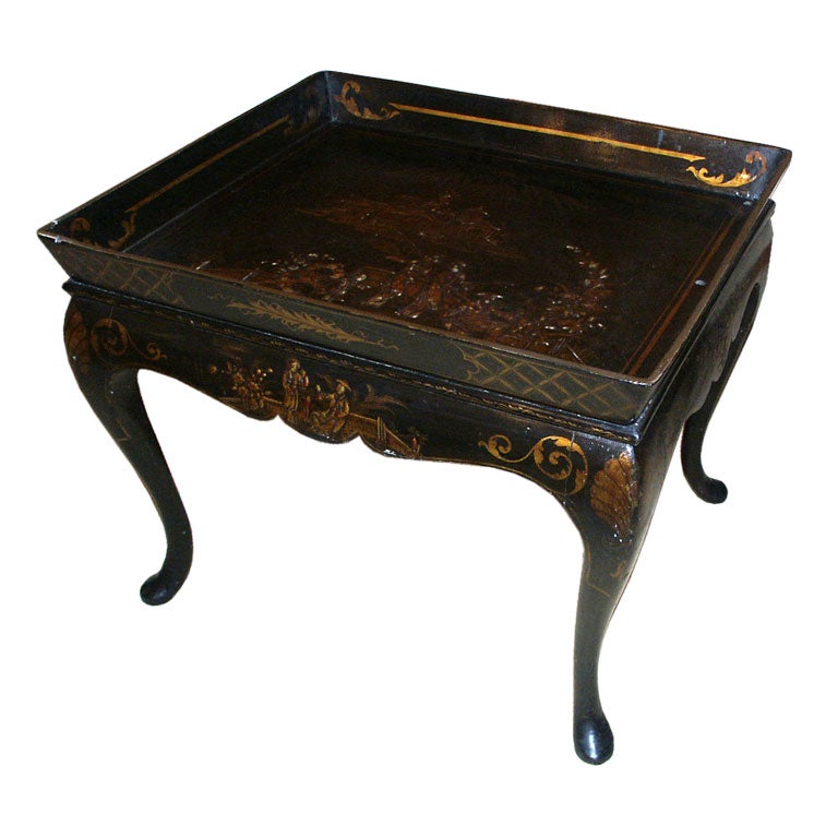 Chinoiserie Coffee Table or Tray Table For Sale