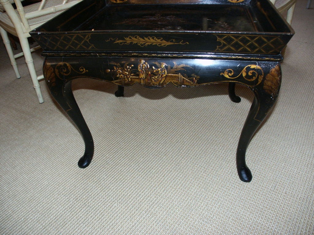 19th Century Chinoiserie Coffee Table or Tray Table For Sale