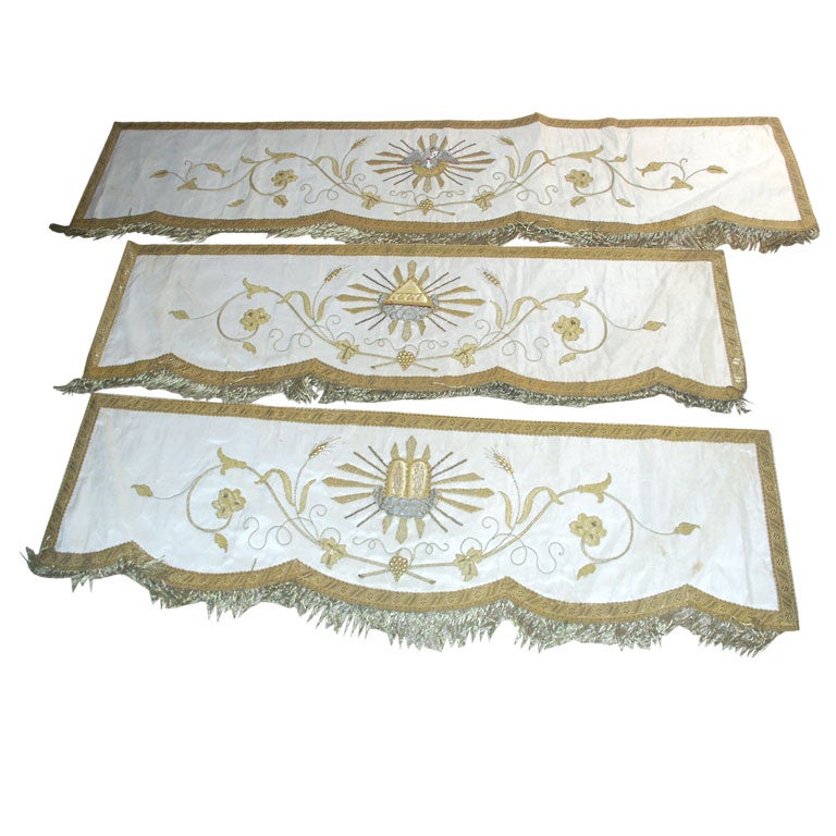 Antique Altar Cloth Sections For Sale