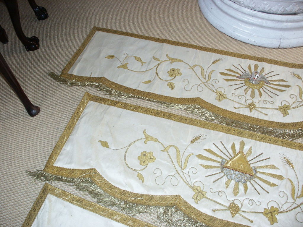 Antique Altar Cloth Sections For Sale 4