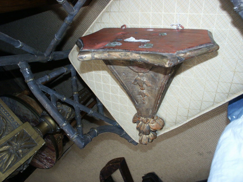 18th C Giltwood Wall Bracket