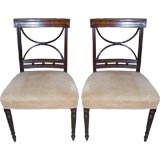 Pair of George lll  Mahogany Chairs
