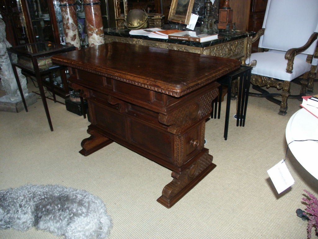 Unusual Tuscan Cabinet Table