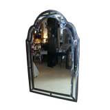 Vintage Large Steel Mirror