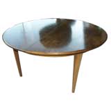 Large Round Dining Table with Three Leaves