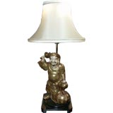 Figural Satsuma Lamp