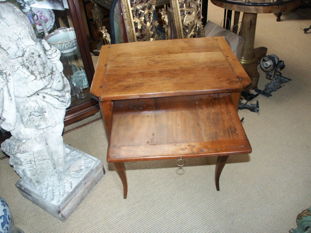 French Country Style Side Table In Cherry For Sale at 1stDibs