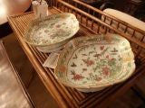 Antique Pair of Chinese Export Serving Dishes