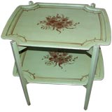 Painted Tiered Tray Table Painted Tiered Tray Table