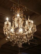 Louis XV Crystal  Eight  Light Chandelier