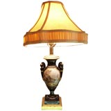 European Porcelain  Lamp