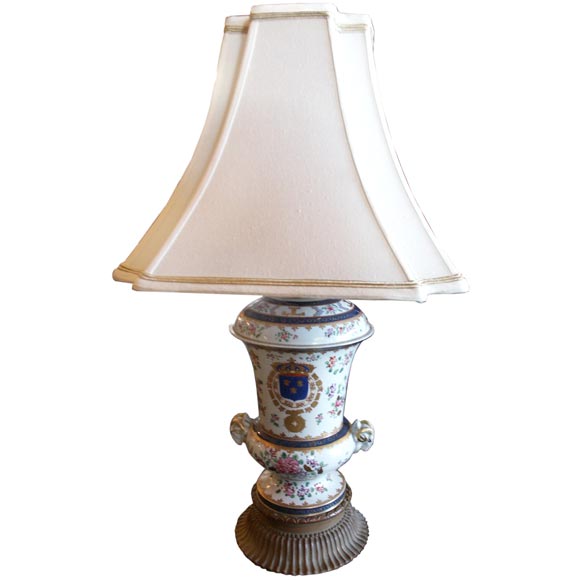 Antique Samson Porcelain Lamp For Sale