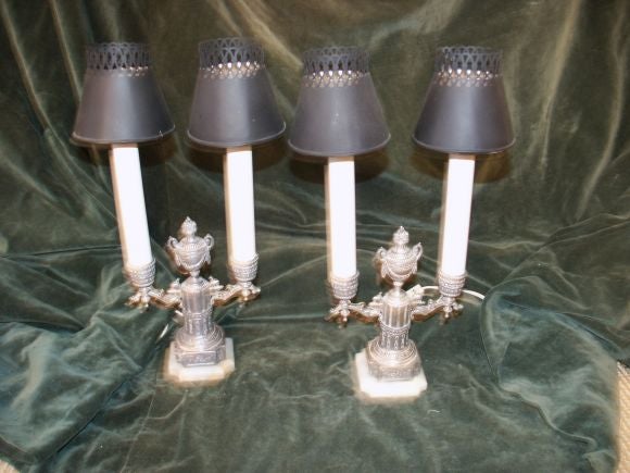 Pair Of Small Candle Stick Lamps