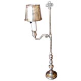 Antique Silver Plated Student Lamp