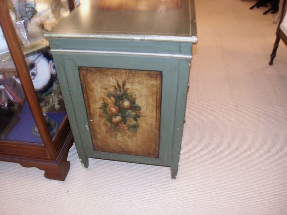 American Painted Dresser with Mirror by Berkey & Gay Furniture Co.