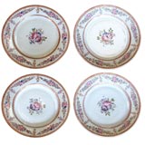 Set of Four 18th C Chinese Export Plates