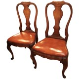 Set 0f Six 18th C Italian Chairs