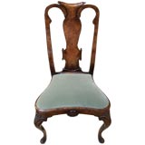 Queen Anne Style Walnut Side Chair