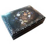 Antique Paper Mache Box