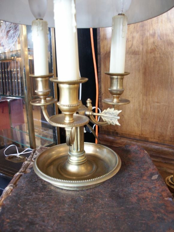 19th C French Bouillotte Lamp
