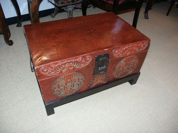 Classic Asian Trunk on Stand