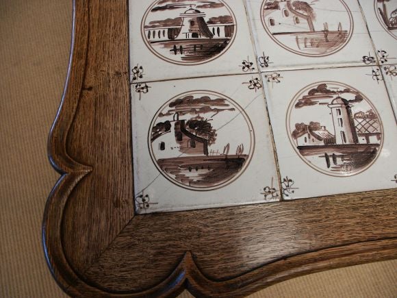 Antique Delft Tile Coffee Table 1