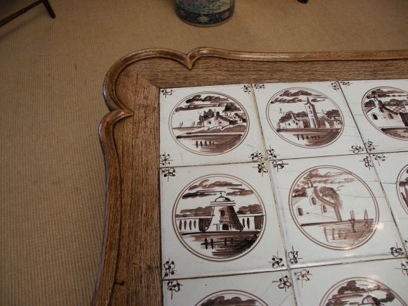Antique Delft Tile Coffee Table 2