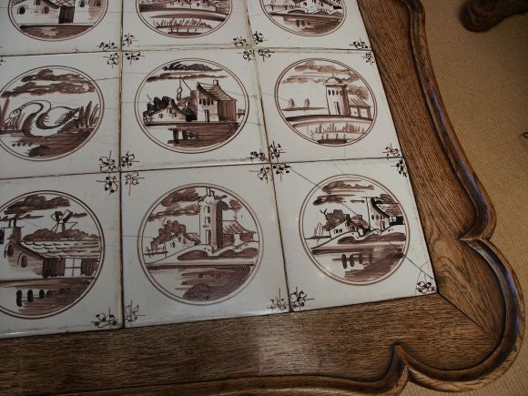 Antique Delft Tile Coffee Table 3