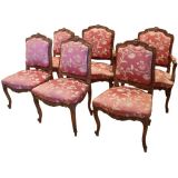 Set of Six 19th C Dining Room Chairs