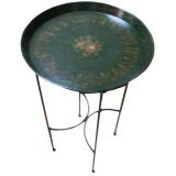 Painted  Tole Tray Table