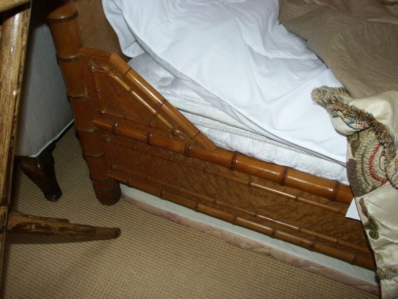 19th C Faux Bamboo Bed For Sale 2