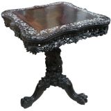Antique 19th C Carved Chinese Table