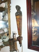 19th C Tole Sconces