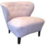 Single Upholstered Winged Back Chair