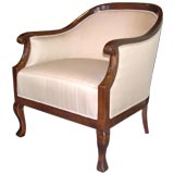 Swedish Neo-Classical Barrel-Back Chairs in Birch